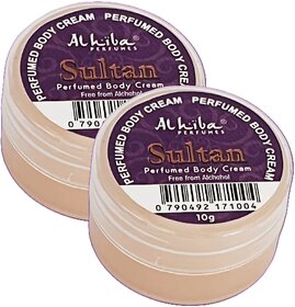 Al Hiba Sultan Perfume Body Cream 10g Pack of 2