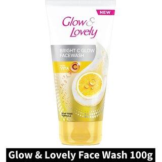                       Bright C Glow Glow  Lovely With Vita Face Wash 100g                                              