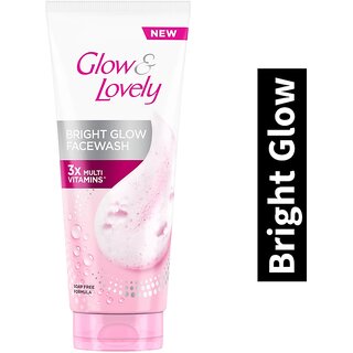                       Face Wash Glow  Lovely Bright C Glow 3x Multi Vitamis 150gm                                              