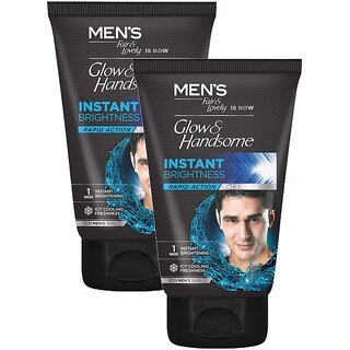 Glow Lovely Instant Brightness Rapid Action Face Wash 100g Pack of 2 Glow Lovely Instant Brightness Rapid Action Face Wash 100g Pack of 2