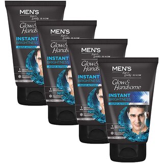 Glow Lovely Instant Brightness Rapid Action Face Wash 100g Pack of 4 Glow Lovely Instant Brightness Rapid Action Face Wash 100g Pack of 4