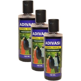                       Adivasi Herbal Hair Oil 100ml Pack of 3                                              