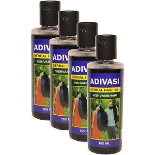 Adivasi Herbal Hair Oil 100ml Pack of 4 Adivasi Herbal Hair Oil 100ml Pack of 4