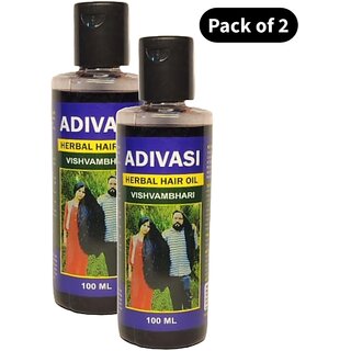 Adivasi Herbal Vishvambhari Hair Oil (100ml) (Pack of 2) Adivasi Herbal Vishvambhari Hair Oil (100ml) (Pack of 2)