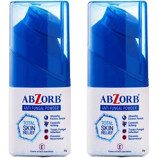 Abzorb Anti Fungal Dusting Powder 50G - Pack Of 2 Abzorb Anti Fungal Dusting Powder 50G - Pack Of 2