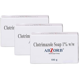                       Abzorb Antifungal Cleansing Bar 100g (PACK OF 3)                                              