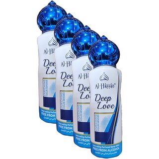 Al Hassan Deep Love Perfumed Spray 200ml Pack of 4 Al Hassan Deep Love Perfumed Spray 200ml Pack of 4