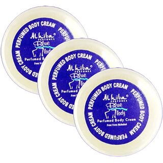 Al Hiba Blue Lady Perfume Body Cream 10g Pack of 3 Al Hiba Blue Lady Perfume Body Cream 10g Pack of 3