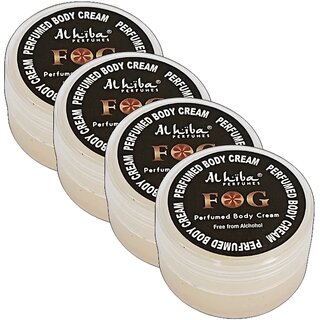                       Al Hiba Fog Perfume Body Cream 10g Pack of 4                                              