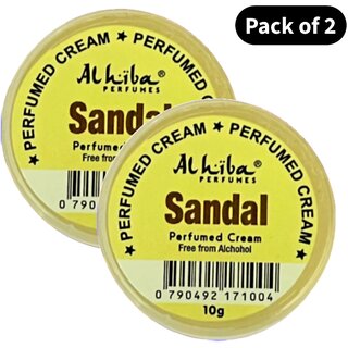 Al Hiba Perfume Body Cream Sandal (10gm) (Pack of 2) Al Hiba Perfume Body Cream Sandal (10gm) (Pack of 2)