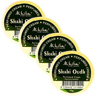 Al Hiba Shahi Oudh Perfume Body Cream 10g Pack of 4 Al Hiba Shahi Oudh Perfume Body Cream 10g Pack of 4