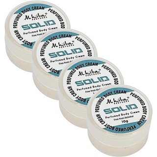 Al Hiba Solid Perfume Body Cream 10g Pack of 4 Al Hiba Solid Perfume Body Cream 10g Pack of 4