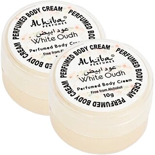 Al Hiba White Oudh Perfume Body Cream 10g Pack of 2 Al Hiba White Oudh Perfume Body Cream 10g Pack of 2