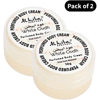 Al Hiba Perfume Body Cream White Oudh (10gm) (Pack of 2) Al Hiba Perfume Body Cream White Oudh (10gm) (Pack of 2)