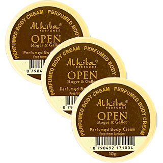Al Hiba Open Perfume Body Cream 10g Pack of 3 Al Hiba Open Perfume Body Cream 10g Pack of 3