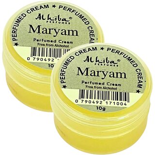                       Al Hiba Maryam Perfume Body Cream 10g Pack of 2                                              