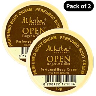                       Al Hiba Perfume Body Cream Open (10gm) (Pack of 2)                                              