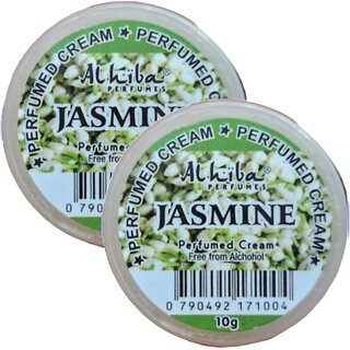                       Al Hiba Jasmine Perfume Body Cream 10g Pack of 2                                              