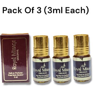                       Al Mas Royale Mirace 3ml (Pack of 3)                                              