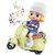 ABS Plastic Bump  Go Stunt Tricycle Toy with 3D Lights for Kids (Girl on Scooter)