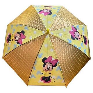                       Minnie Mouse Cartoon Design Umbrella For Kids                                              