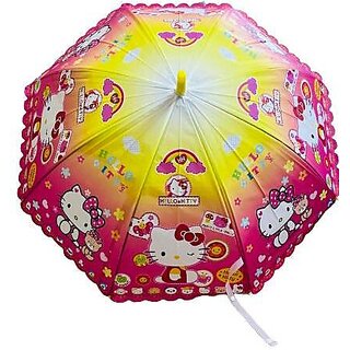                       Kitty Design Umbrella For Kids                                              