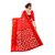 Red Colour Cotton Bandhani Printed Saree