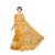 Yellow Colour Ethnic Modif Printed Cotton Saree With Blouse Piece