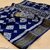 Blue Colour Cotton Printed saree With Blouse Piece