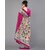 Purple Colour Dotted Printed Saree With Blouse Piece