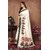 White Colour Khadi Silk Saree With Blouse Piece