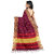 Maroon Colour Paithani Design Silk Saree With Blouse Piece
