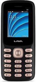 LAVA A1 Vibe (Dual Sim, 1.77 Inch Display, 800mAh Battery, Black Gold)