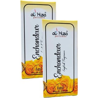                       Al Hiza Enchandeur Roll On Perfume 6ml Pack of 2                                              