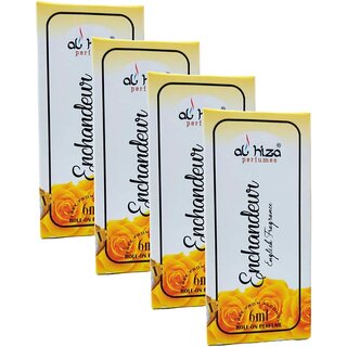                      Al Hiza Enchandeur Roll On Perfume 6ml Pack of 4                                              