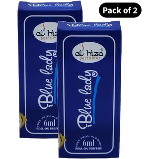 Al Hiza Blue Lady Perfume (6ml)(Pack of 2) Al Hiza Blue Lady Perfume (6ml)(Pack of 2)