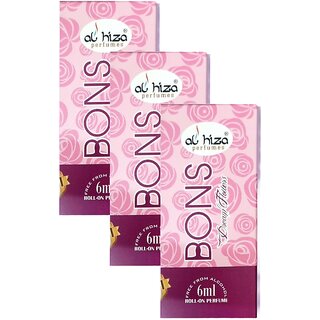                       Al Hiza Bons Roll On Perfume 6ml Pack of 3                                              