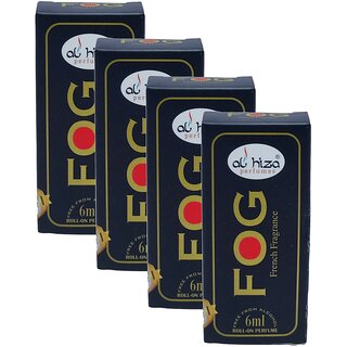                       Al Hiza Fog Roll On Perfume 6ml Pack of 4                                              