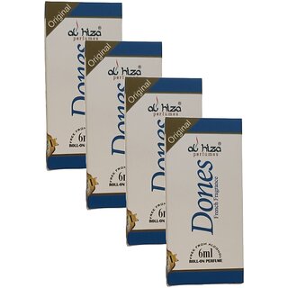 Al Hiza Dones Roll On Perfume 6ml Pack of 4 Al Hiza Dones Roll On Perfume 6ml Pack of 4
