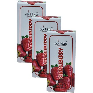 Al Hiza Strawberry Roll On Perfume 6ml Pack of 3 Al Hiza Strawberry Roll On Perfume 6ml Pack of 3