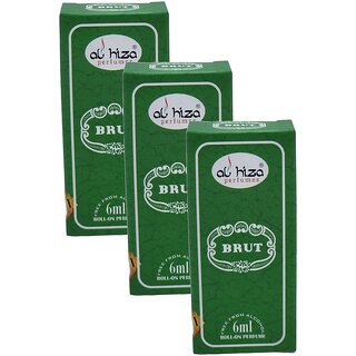 Al Hiza Brut Roll On Perfume 6ml Pack of 3 Al Hiza Brut Roll On Perfume 6ml Pack of 3