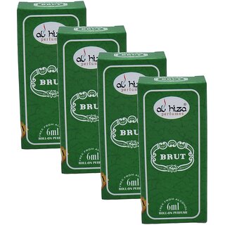Al Hiza Brut Roll On Perfume 6ml Pack of 4 Al Hiza Brut Roll On Perfume 6ml Pack of 4