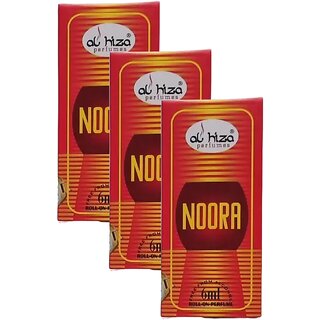 Al Hiza Noora Roll On Perfume 6ml Pack of 3 Al Hiza Noora Roll On Perfume 6ml Pack of 3