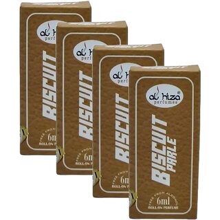 Al Hiza Biscuit Parle Roll On Perfume 6ml Pack of 4 Al Hiza Biscuit Parle Roll On Perfume 6ml Pack of 4