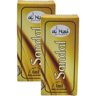                       Al Hiza Sandal Roll On Perfume 6ml Pack of 2                                              