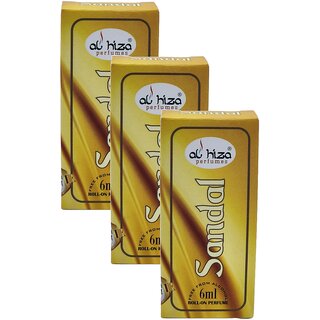                       Al Hiza Sandal Roll On Perfume 6ml Pack of 3                                              