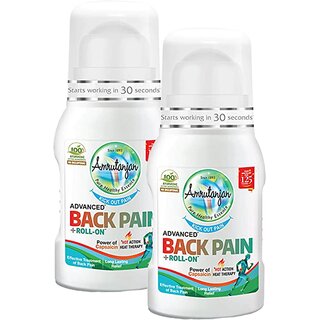                      Amrutanjan Kick Out Back Pain Roll On 50ml Pack of 2                                              