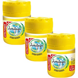                       Amrutanjan Pain Balm Extra Power 27.5ml Pack of 3                                              