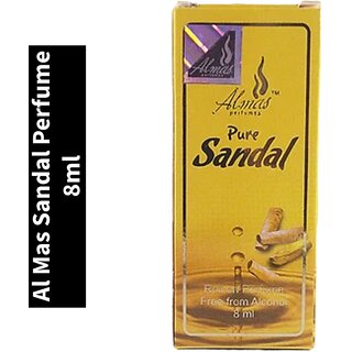 Roll On Perfume Al Mas Pure Sandal 8ml Roll On Perfume Al Mas Pure Sandal 8ml