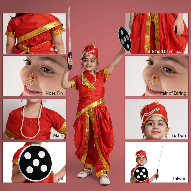 Rani laxmi bai costume for fancy dress hotsell